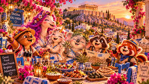 Visiting Athen and enjoying all
