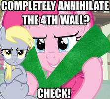 Derpy already broke the wall