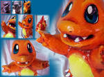 Charmander - Papermache Sculpture by Freesthers