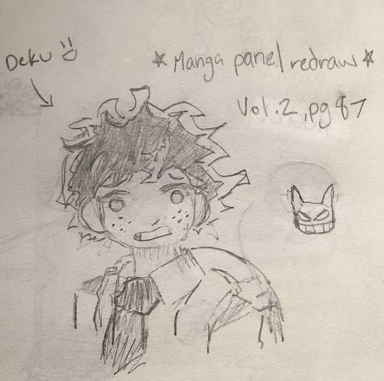 Deku manga panel redraw!! by JellyCowMagpie on DeviantArt
