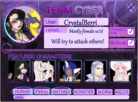 Artfight 2021 | Team Cyber
