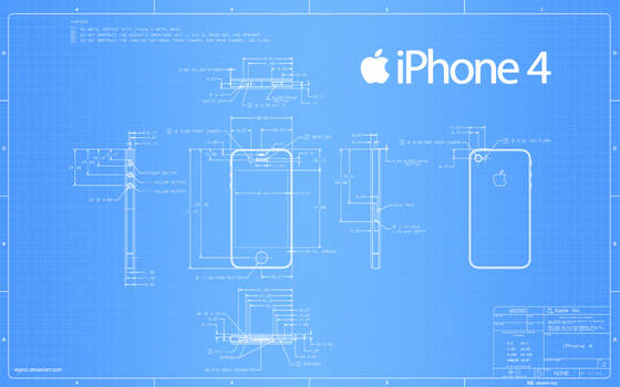 iPhone 4 Blueprint - 2560x1600