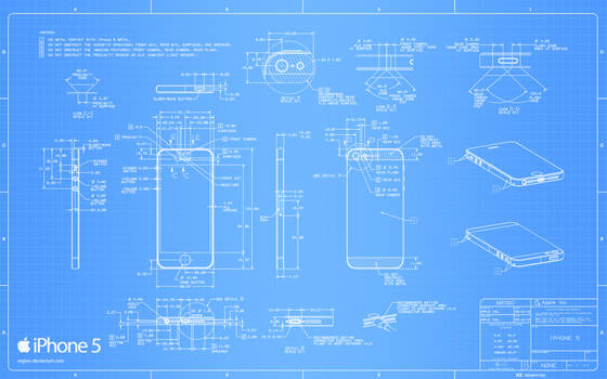 iPhone 5 Blueprint - 2560x1600