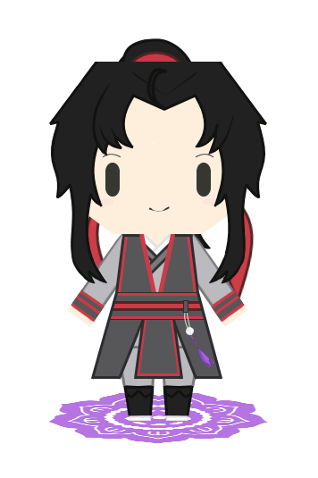 wei wuxian, anime, chibi y mo dao zu shi