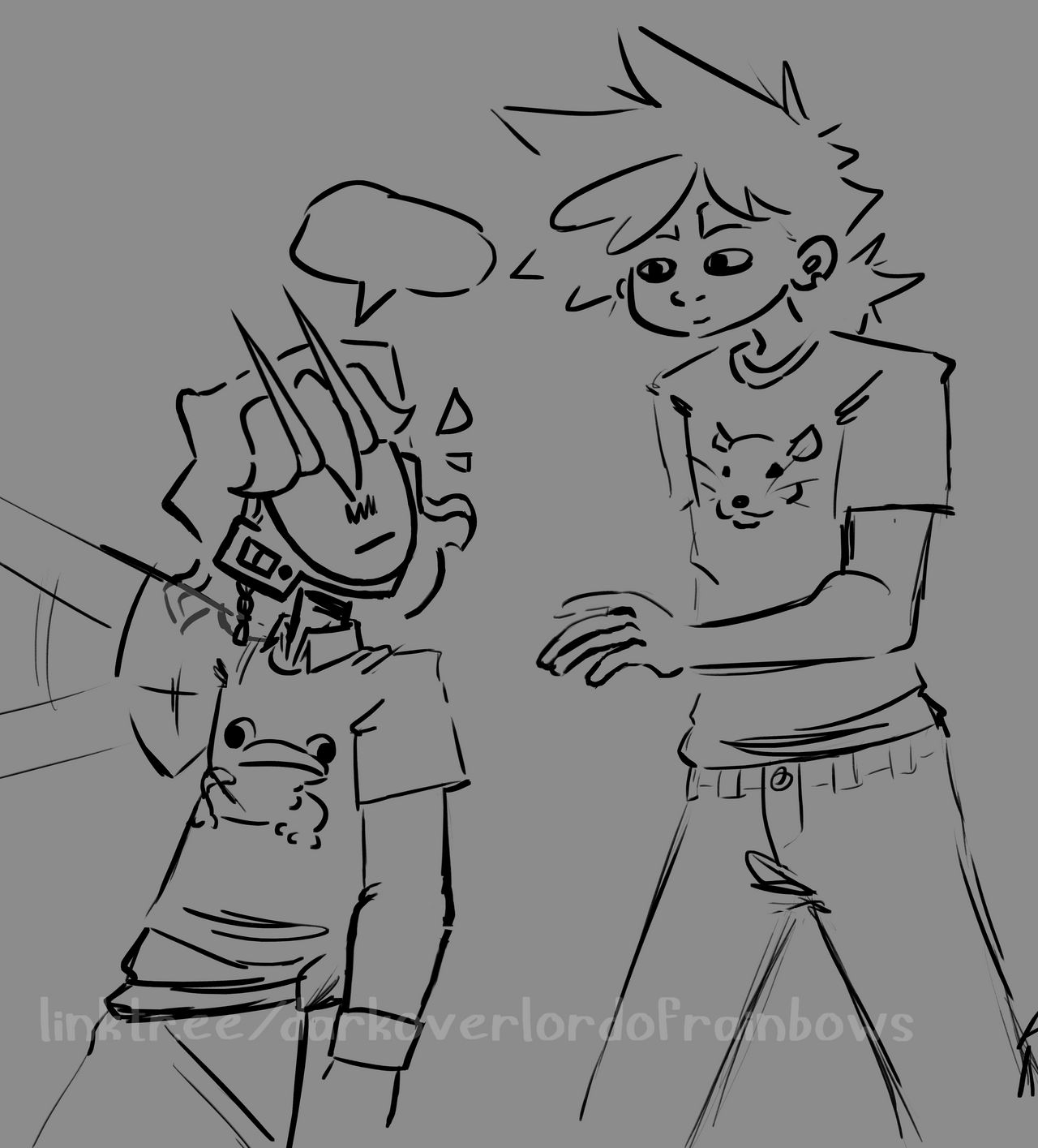 drew them again
