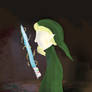 Link with Lightsaber