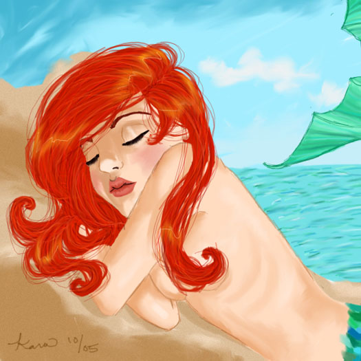 the sleeping mermaid