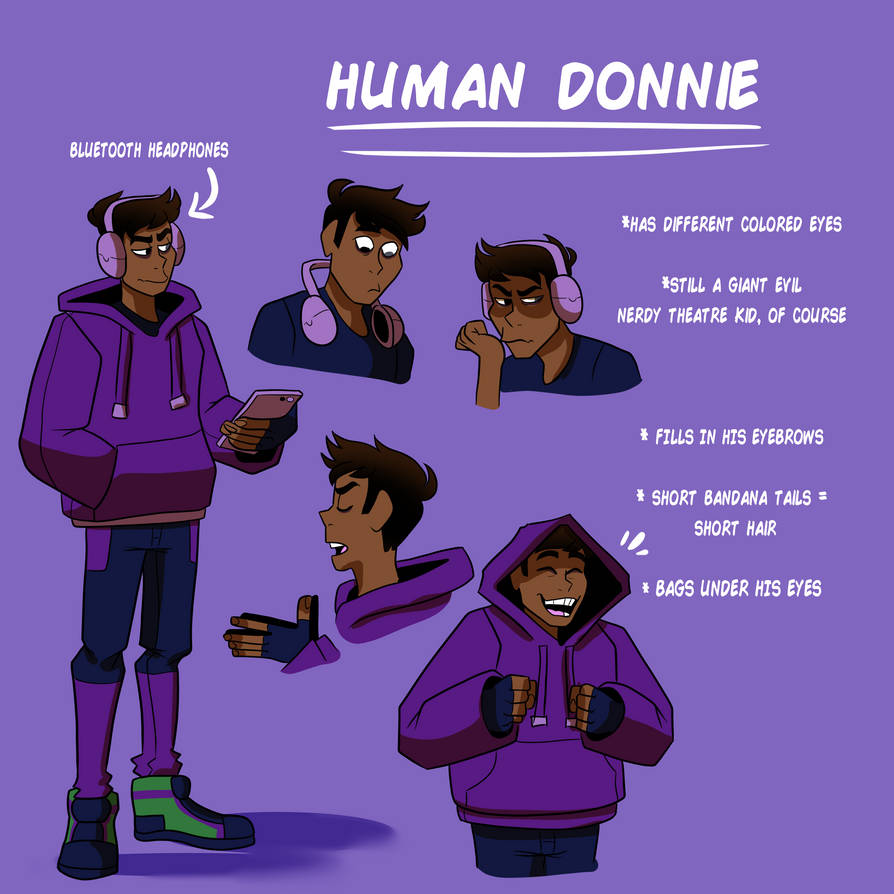Humans Rottmnt Female Rise Of The Teenage Mutant Ninja Humans - Donnie by SwanpyArt on DeviantArt