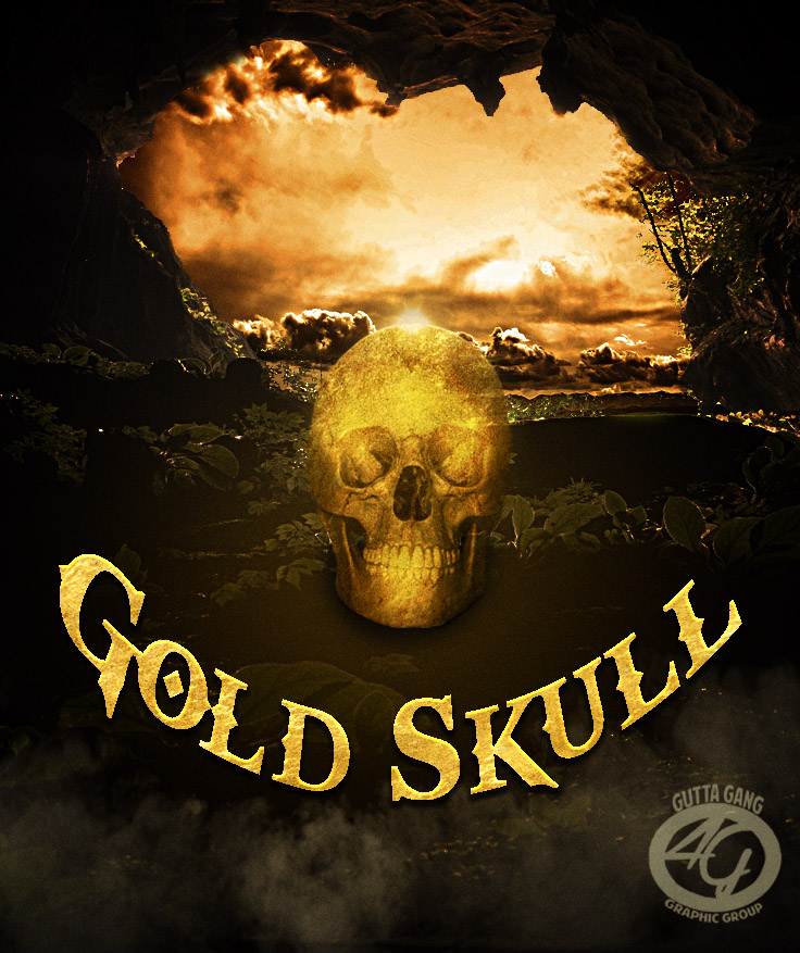 Gold Skull-