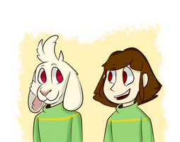 chara and asriel