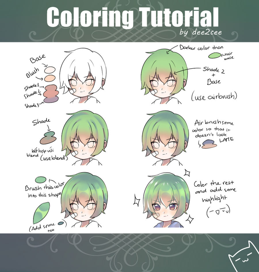 Coloring tutorial by dee2cee on DeviantArt