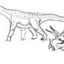 Alamosaurus and Torosaurus