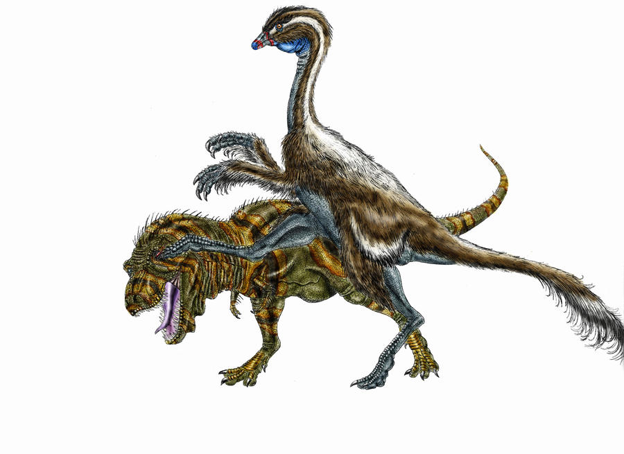 Dont mess with ornithomimids by Durbed