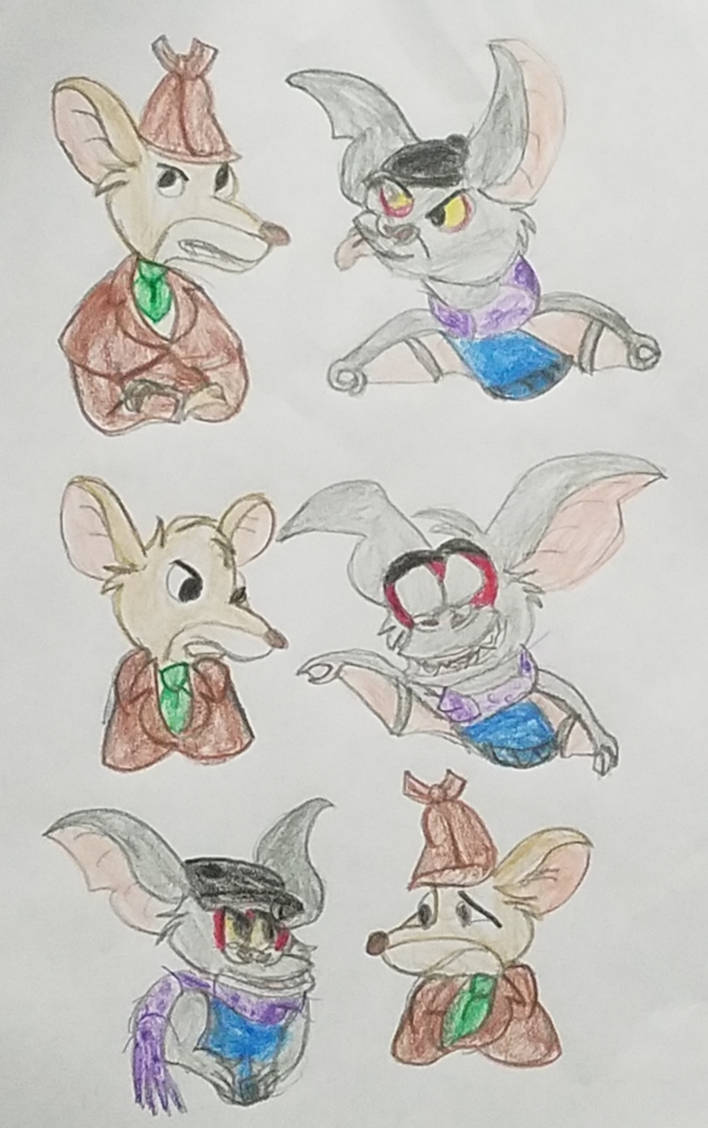 Basil and Fidget Argue by Disneyfangirl774 on DeviantArt