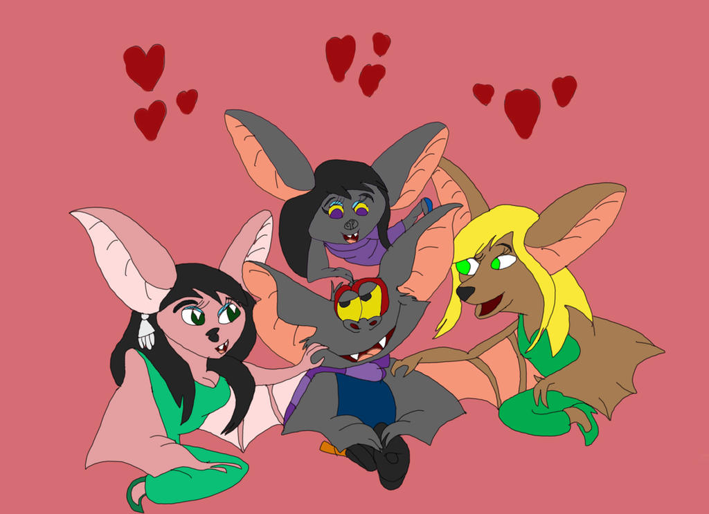 Deviantart Fidget Fidget Surrounded by Lady Bats by DisneyFanGirl1997 on DeviantArt