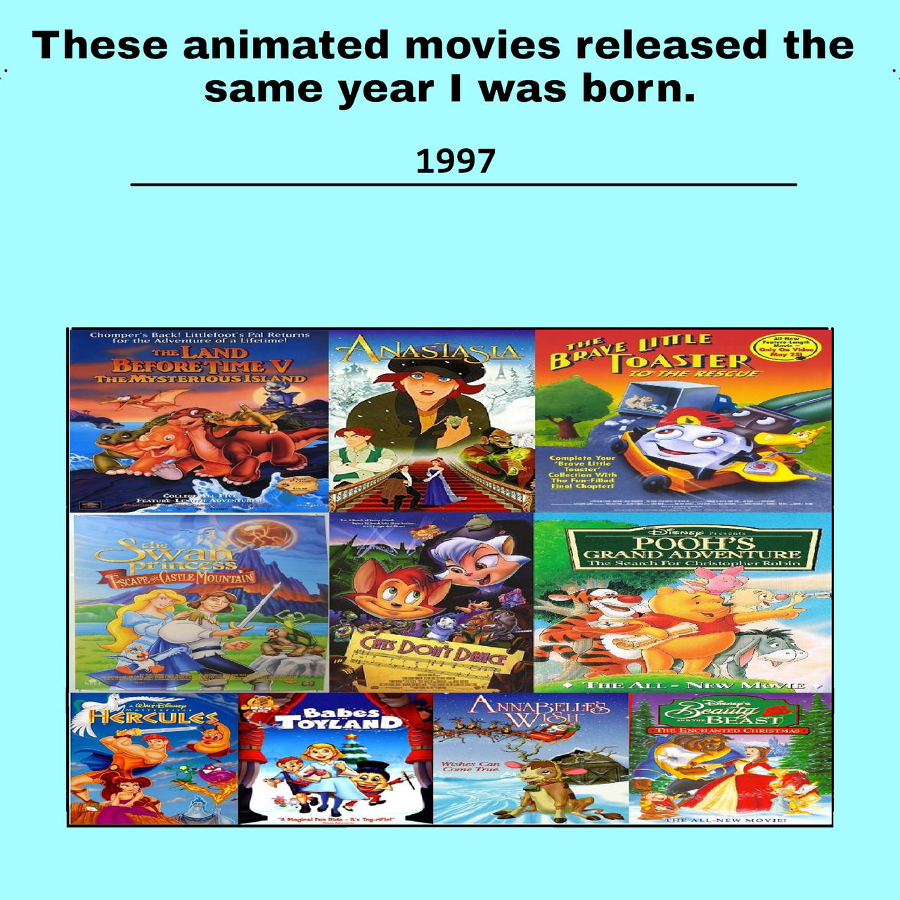 Animation 1995 Animated Films Made in My Birth Year 1997 by DisneyFanGirl1997 on ...