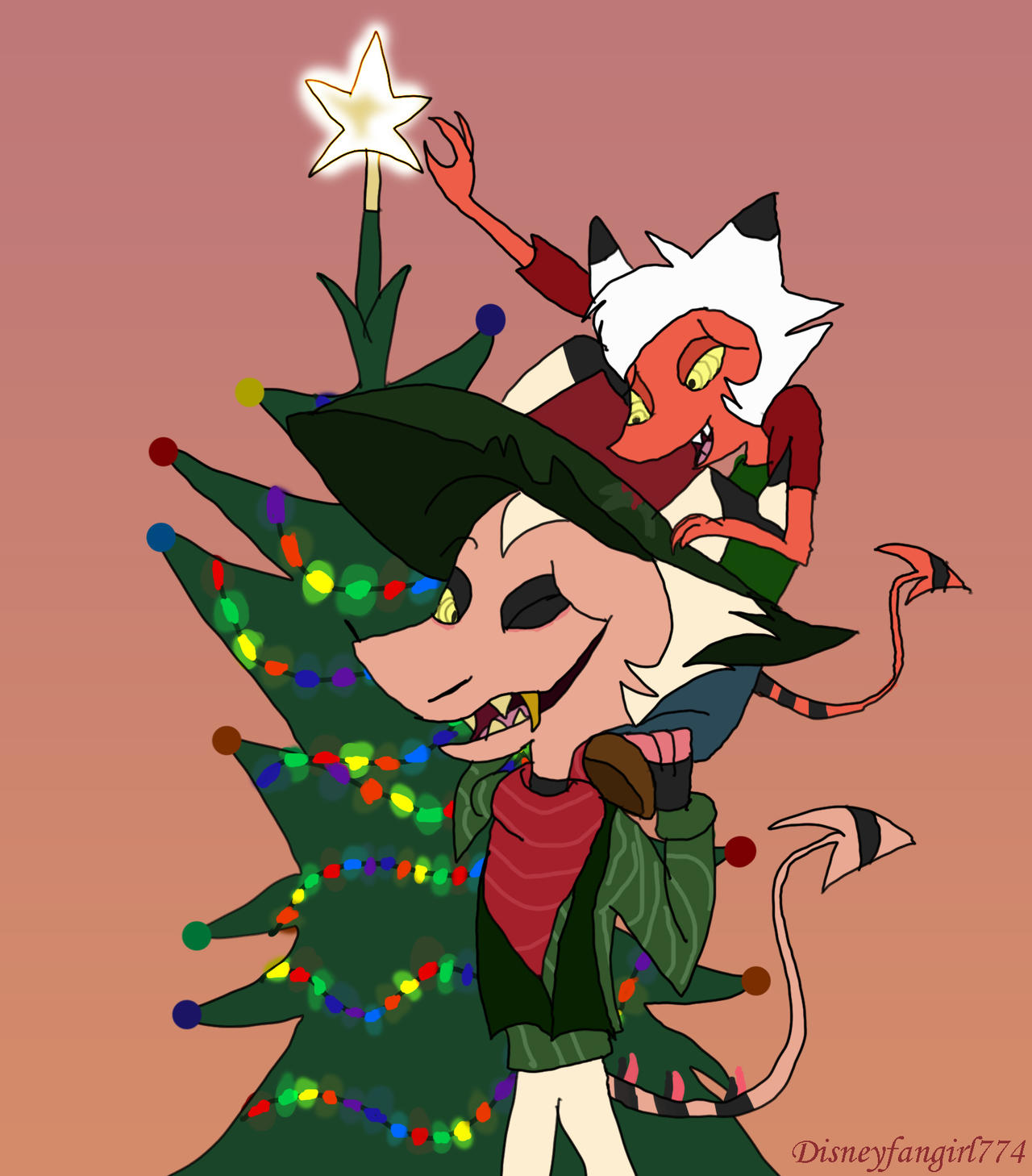 Striker and Jake Christmas by Disneyfangirl774 on DeviantArt