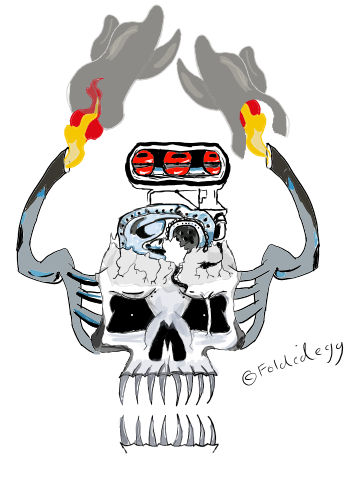 Super Charged Skull Engine by foldedEggGoesCrazy on DeviantArt