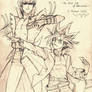 Kaiba and Yugi (sketch)