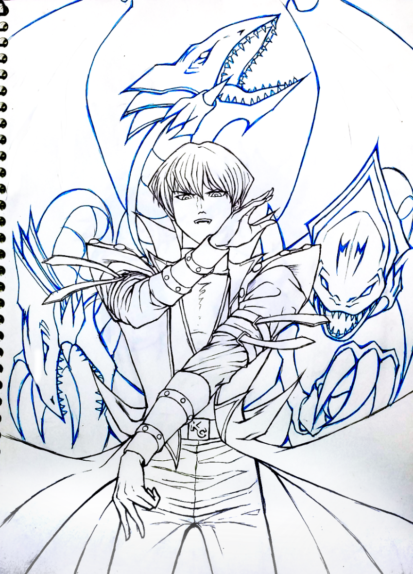 Kaiba and Ultimate Bride (Lineart)