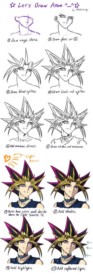 How To Draw Atem/Yami Yugi