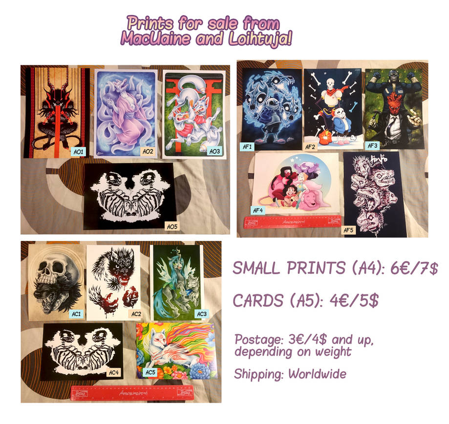 Small Prints Cards v02 by Loihtuja