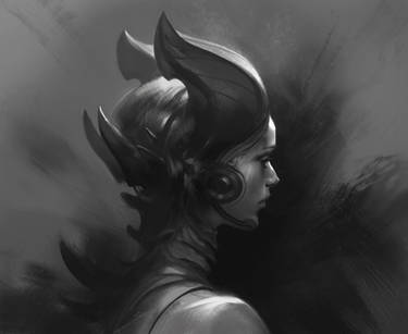 Demon Girl portrait