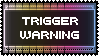 Trigger Warning Stamp