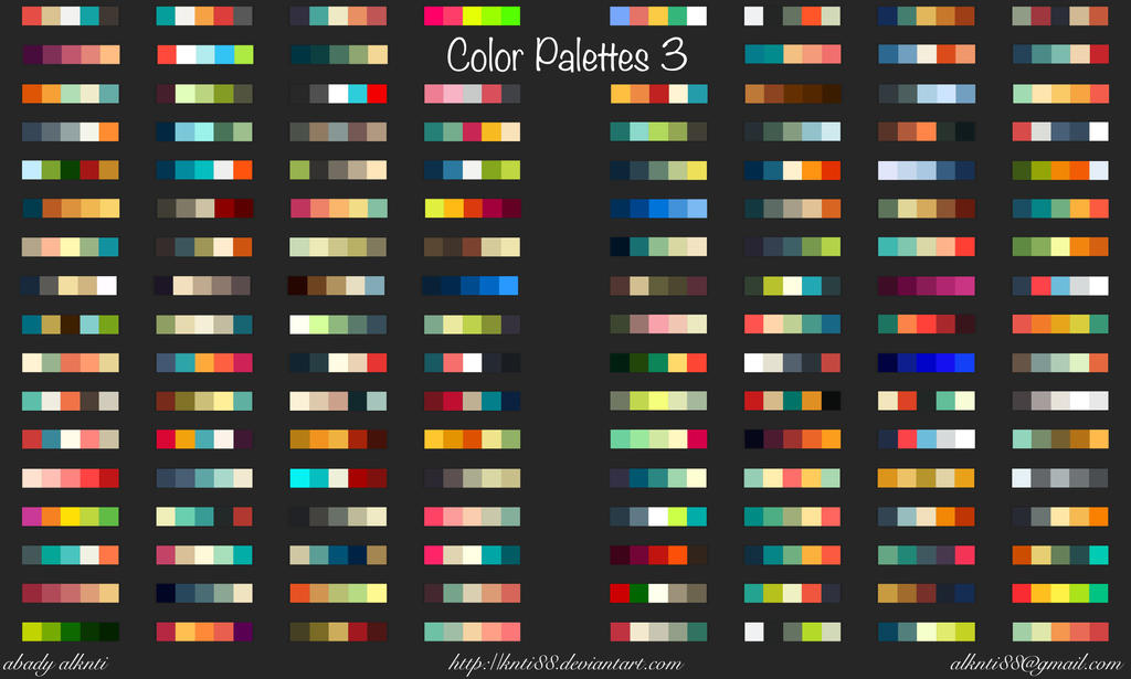 Color Palettes 3 by knti88 on DeviantArt