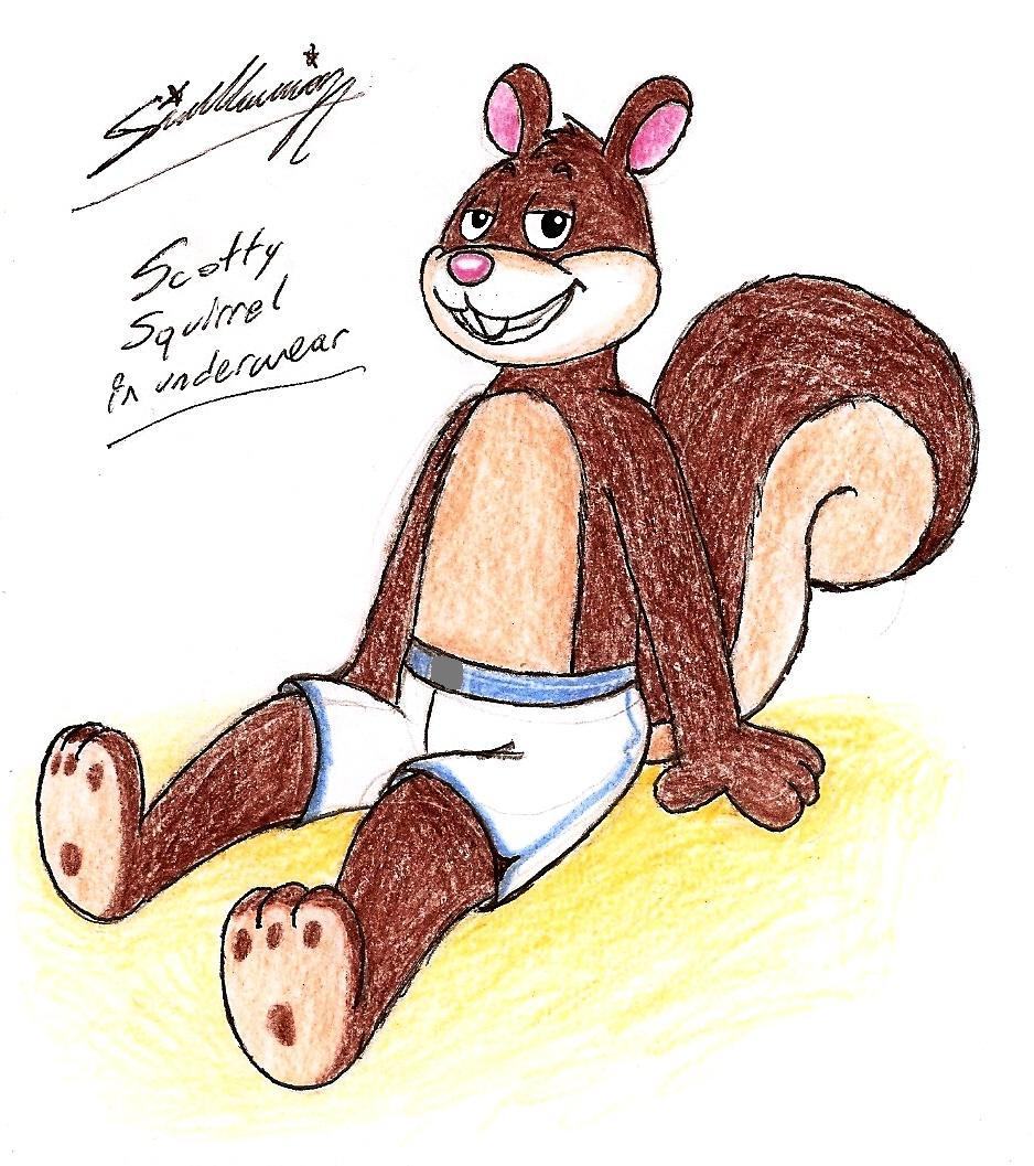 Scotty Squirrel in his Underwear! by SAGADreams on DeviantArt