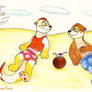 My Lovers Lutharie-otters at the beach!