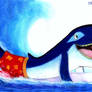 The Blue Whale Surfer!