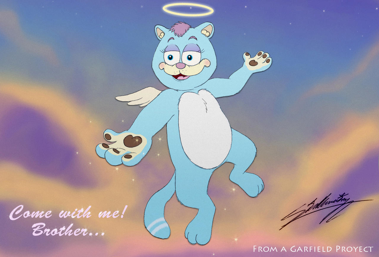 Angel calling to Garfield by SAGADreams