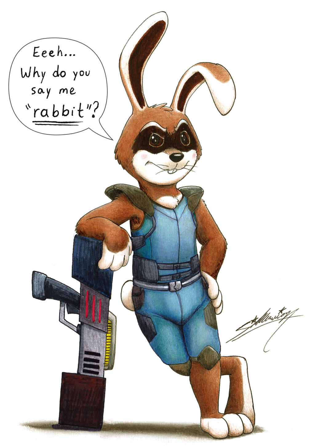 Rocket Rabbit! by SAGADreams on DeviantArt