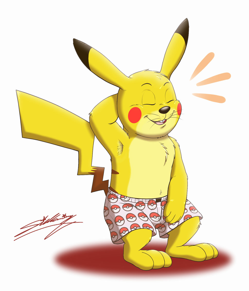 My Pikachu in boxers! by SAGADreams on DeviantArt