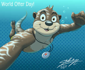 Otter swimming day!