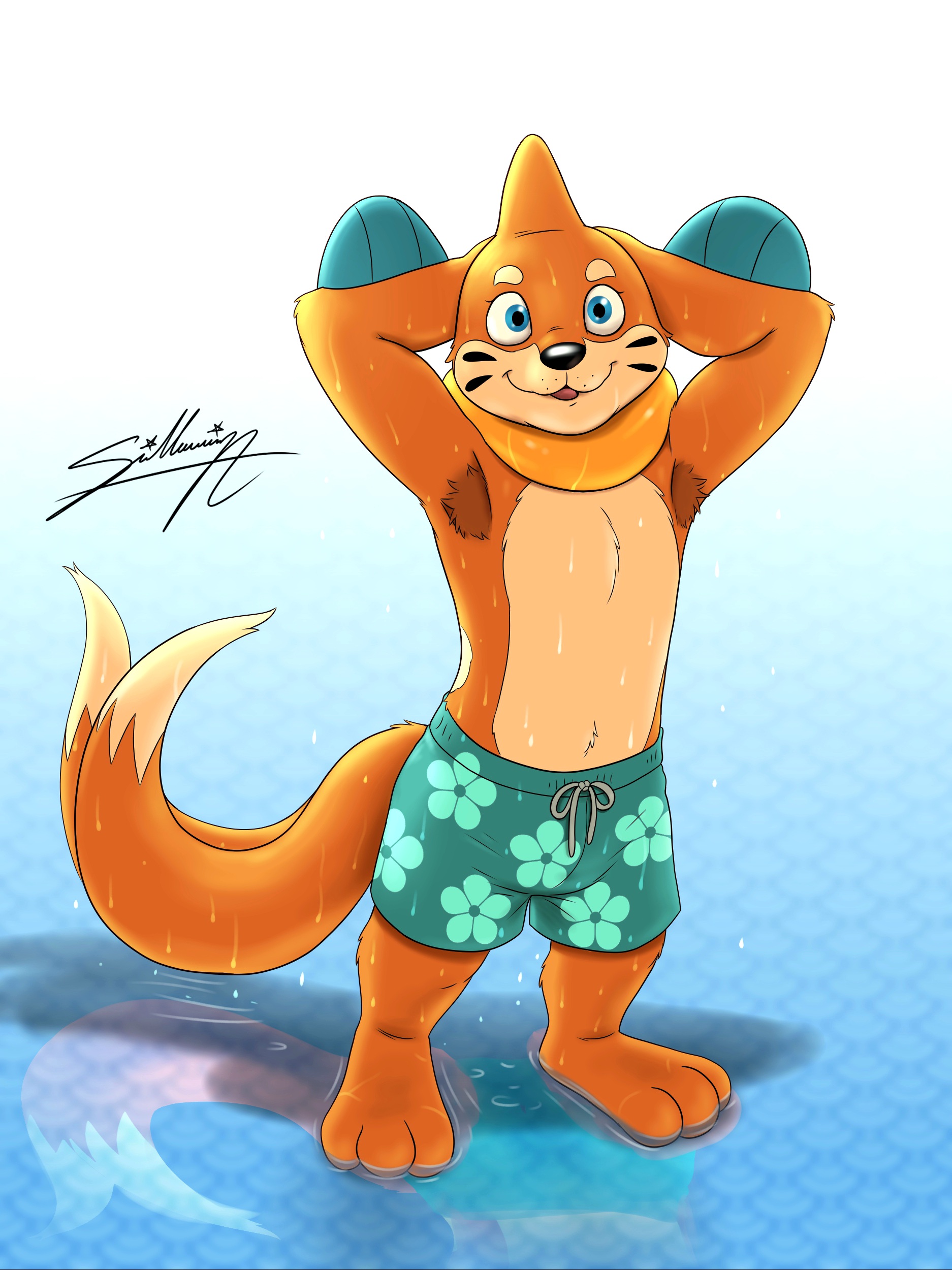 A tender swimmer buizel! by SAGADreams on DeviantArt