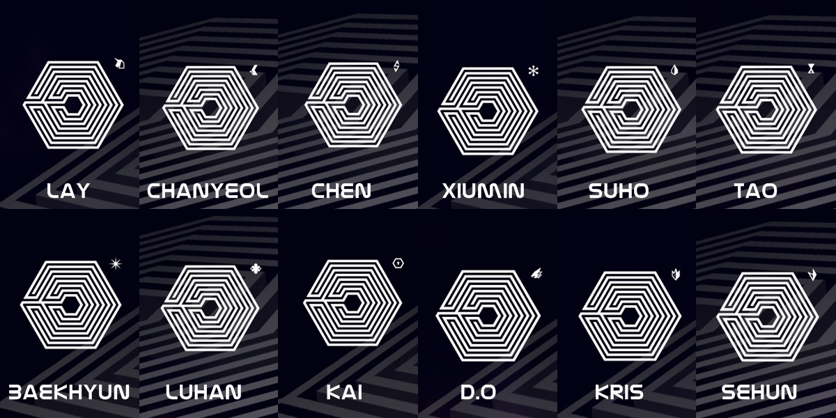 [EDIT] New logos for EXO's 'powers.'