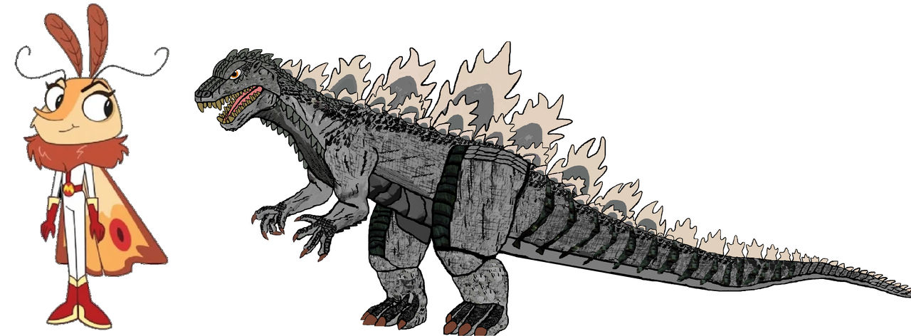 danger Moth Vs Godzilla by zilla87 on DeviantArt