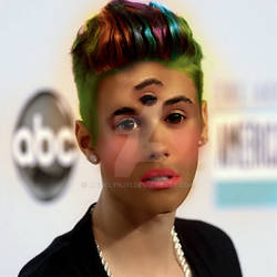 Justin Bieber AFTER photo-shop!