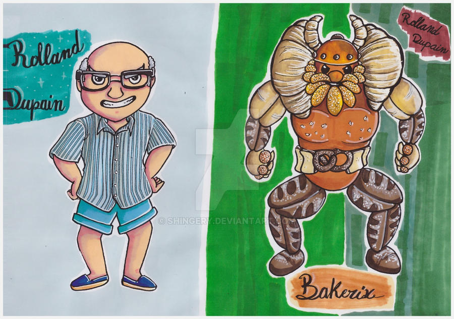 Chibi Rolland Dupain and Bakerix by Shingery on DeviantArt