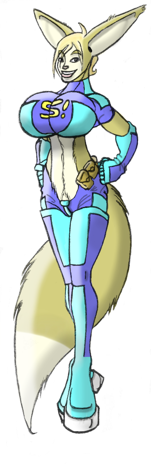 Spunky Phox, super heroine