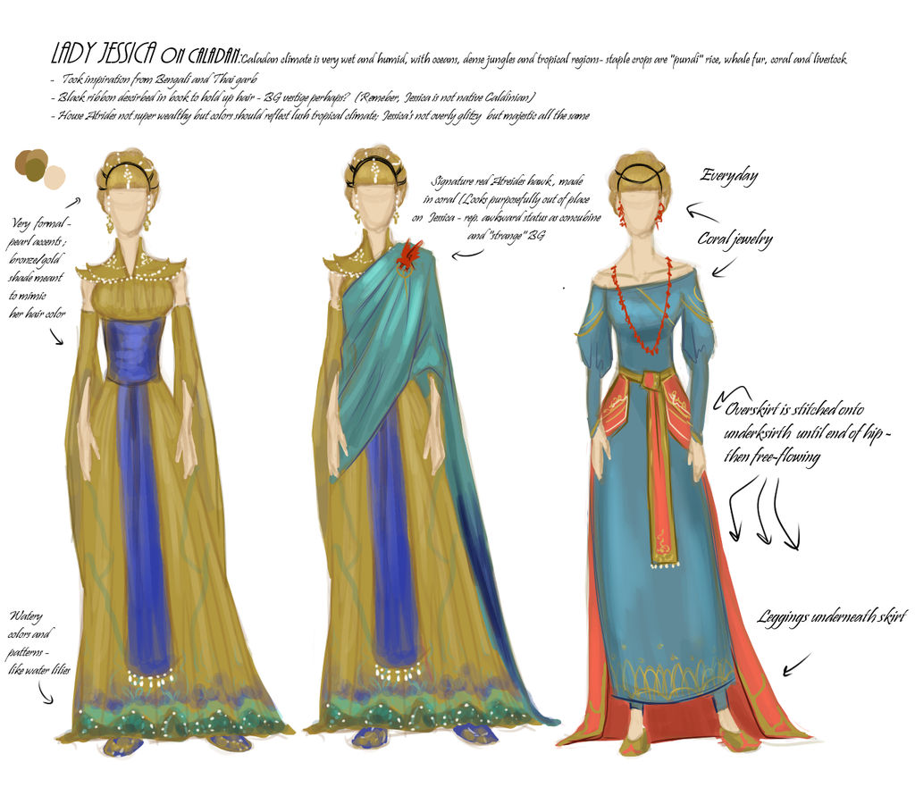 Dune Costume Series: Lady Jessica on Caladan by DannieKW on DeviantArt Dune Costume Series: Lady Jessica on Caladan by DannieKW on DeviantArt