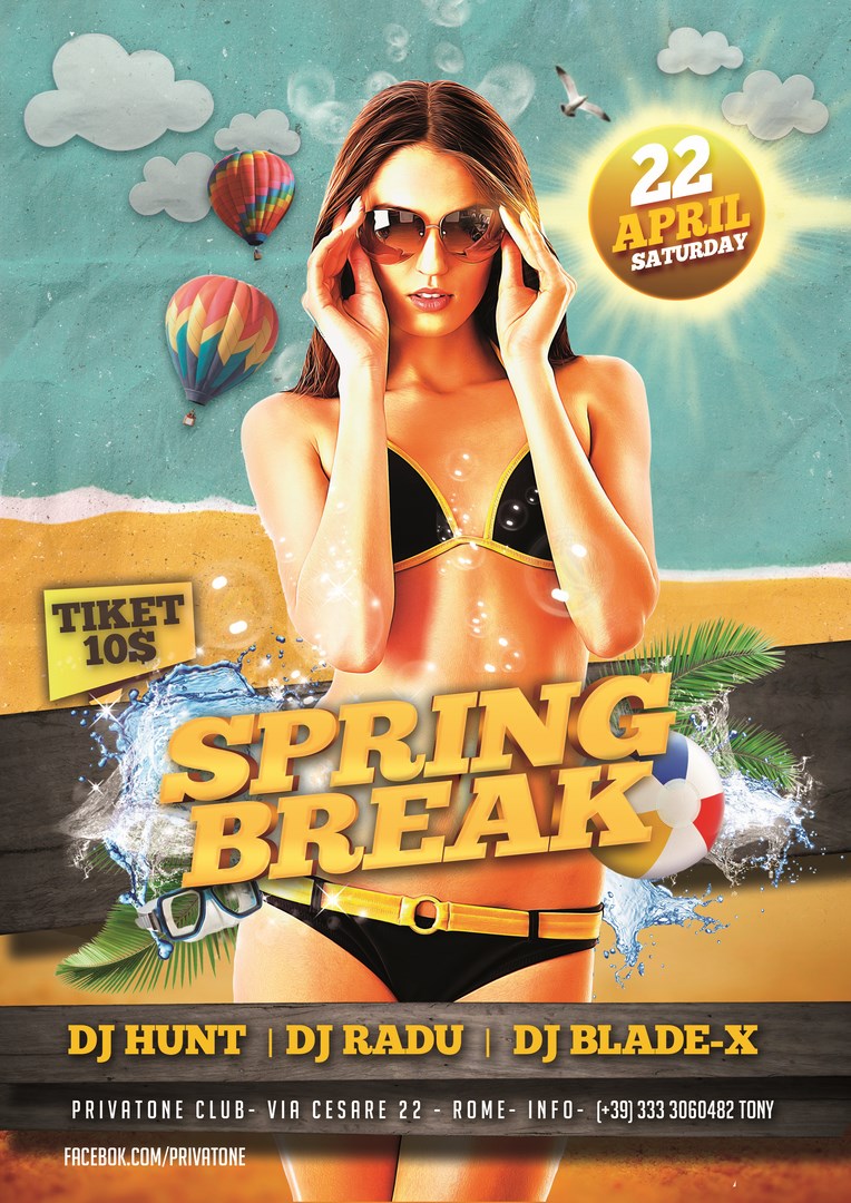 Spring Break / Summer Flyer poster