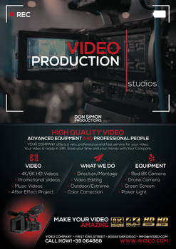 Video Production And Services 3 Flyer/Poster