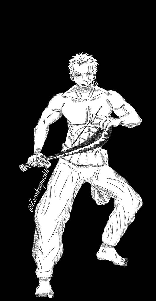 Zoro with Enma (Manga) | Photographic Print