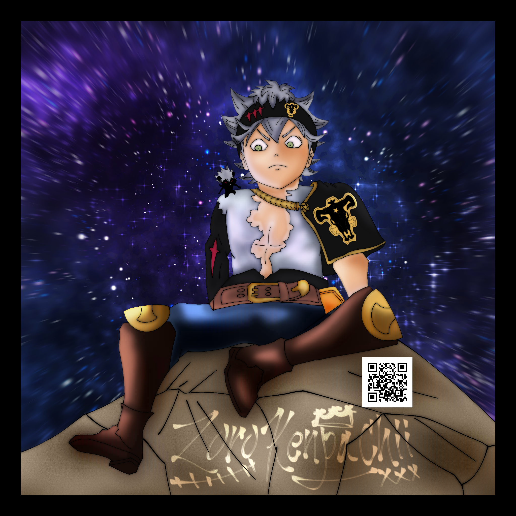 Black clover, anime, asta, clover, liebe, manga, theme, HD phone