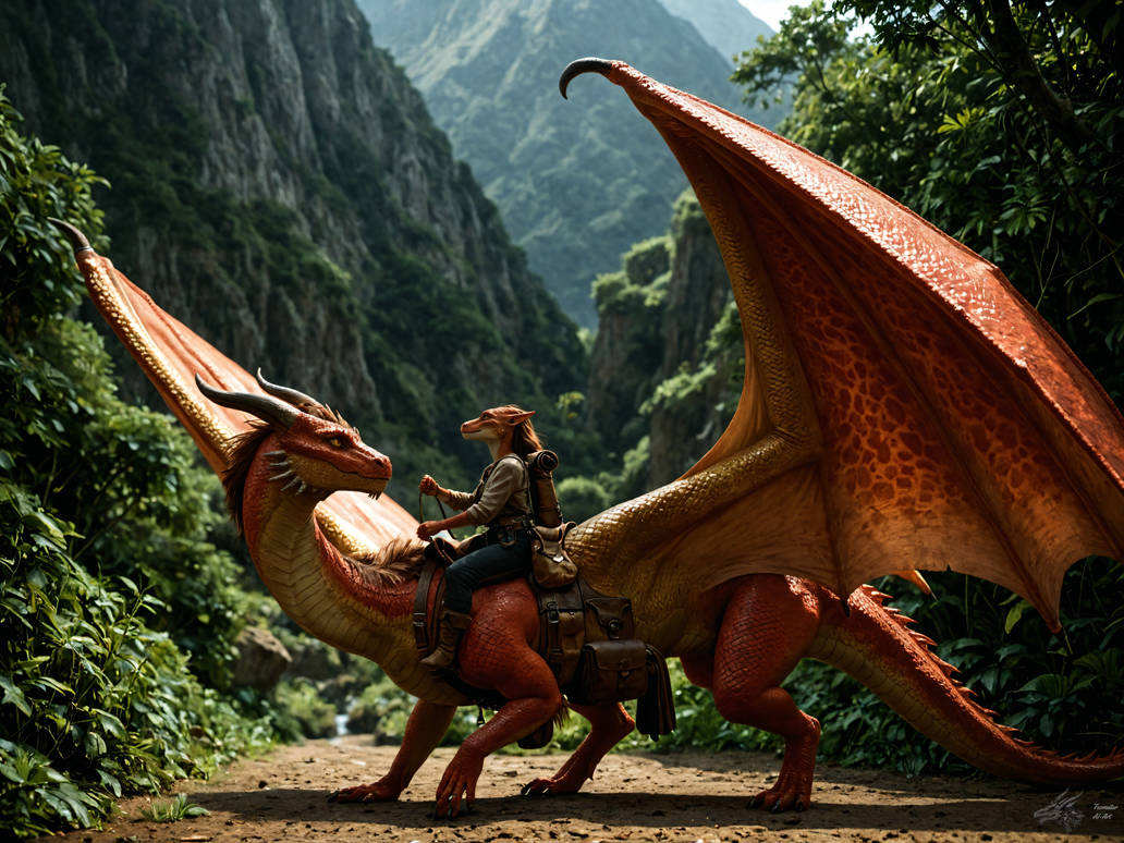 Demon Riding Lizard Lizard Dragon Rider by Feomatar-AIArt on DeviantArt