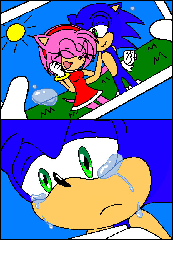 Solsito Draws on X: Sonic's late as usual #SonicTheHedgehog #AmyRose # SonAmy #sonicfanart  / X