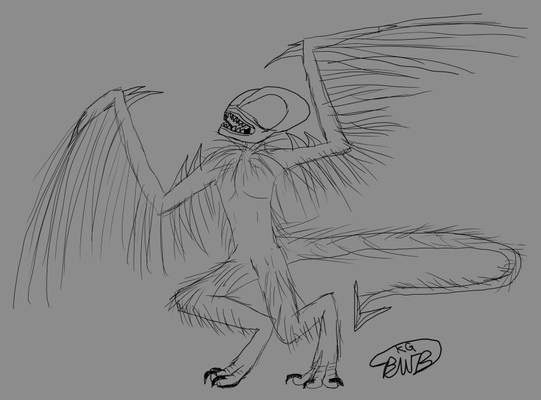 Harpy class Fallenbeast sketch